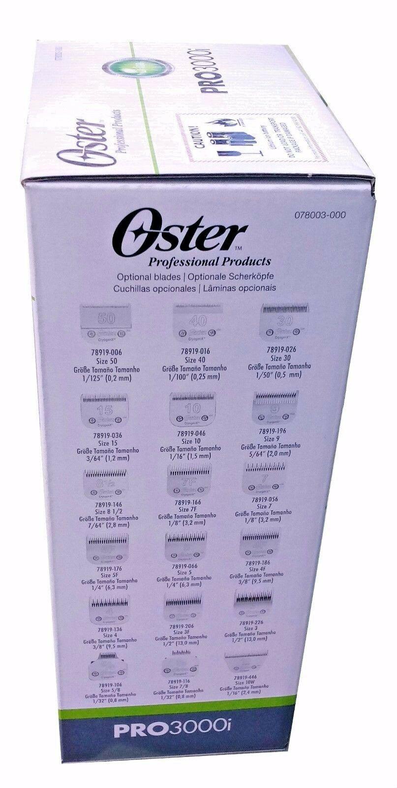 Oster Professional PRO3000i Cordless Clipper Li+Ion Lithium 078003-000