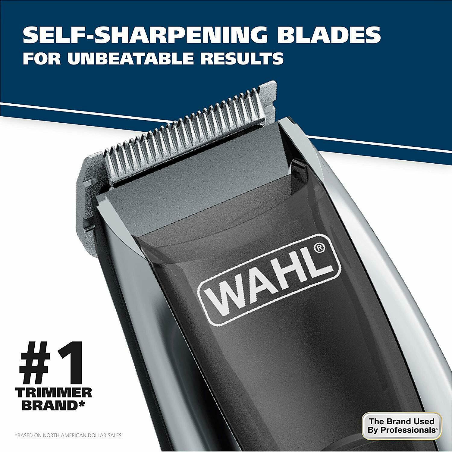 Wahl Vacuum Beard Trimmer Hair Clipper Electric Shaver Battery Shaving Machine