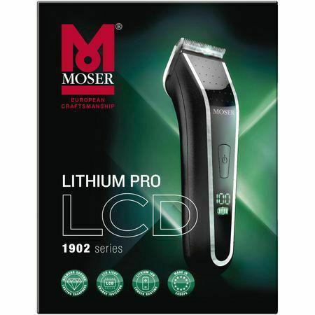 Moser 1902-0460 Lithium Pro Series LCD Hair Trimmer, brand new