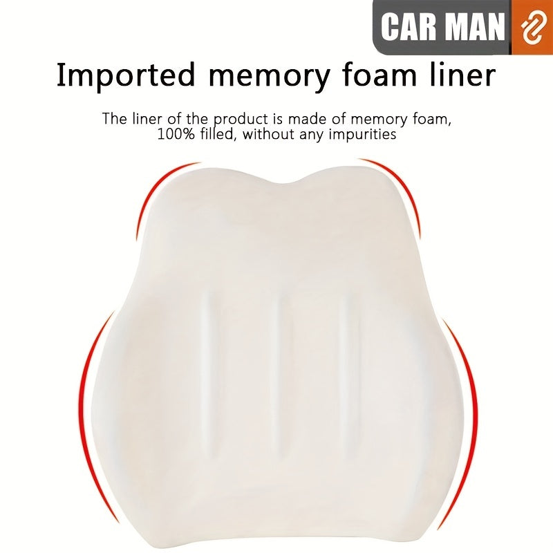Car Headrest Lumbar Pillow High Rebound  Memory Foam Car Neck Pillow Waist Support High End Car Seat Pillow