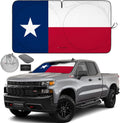 Autoamerics 1-Piece Windshield Sun Shade American Texas Flag USA Patriotic  - Foldable Car Front Window Sunshade for Sedans SUV Truck - Blocks Max UV Rays and Keeps Your Vehicle Cool - Large