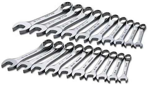 SK Hand Tool 86250 Set Wrench 20Pc Stubby Fr/Mt,Multi