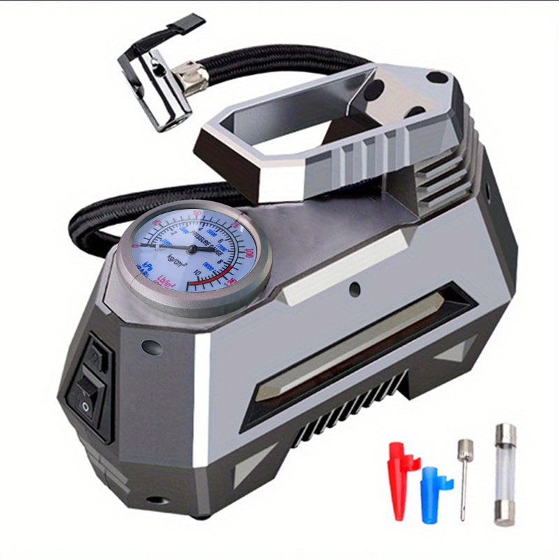 Auto Air Compressor For Tires, Inflator Car Tire Pump With Digital Display Pressure Gau150 Psi Bright Emergency Flashlight