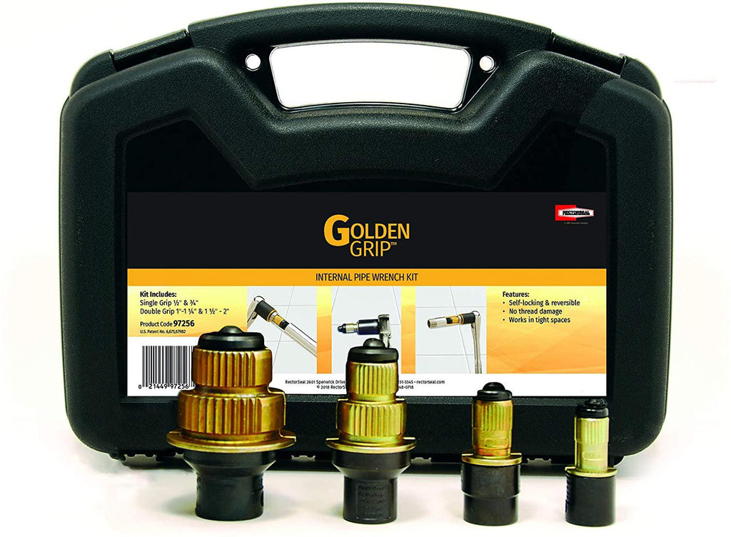 Rectorseal 97256 Goldengrip Internal Pipe Wrench Set