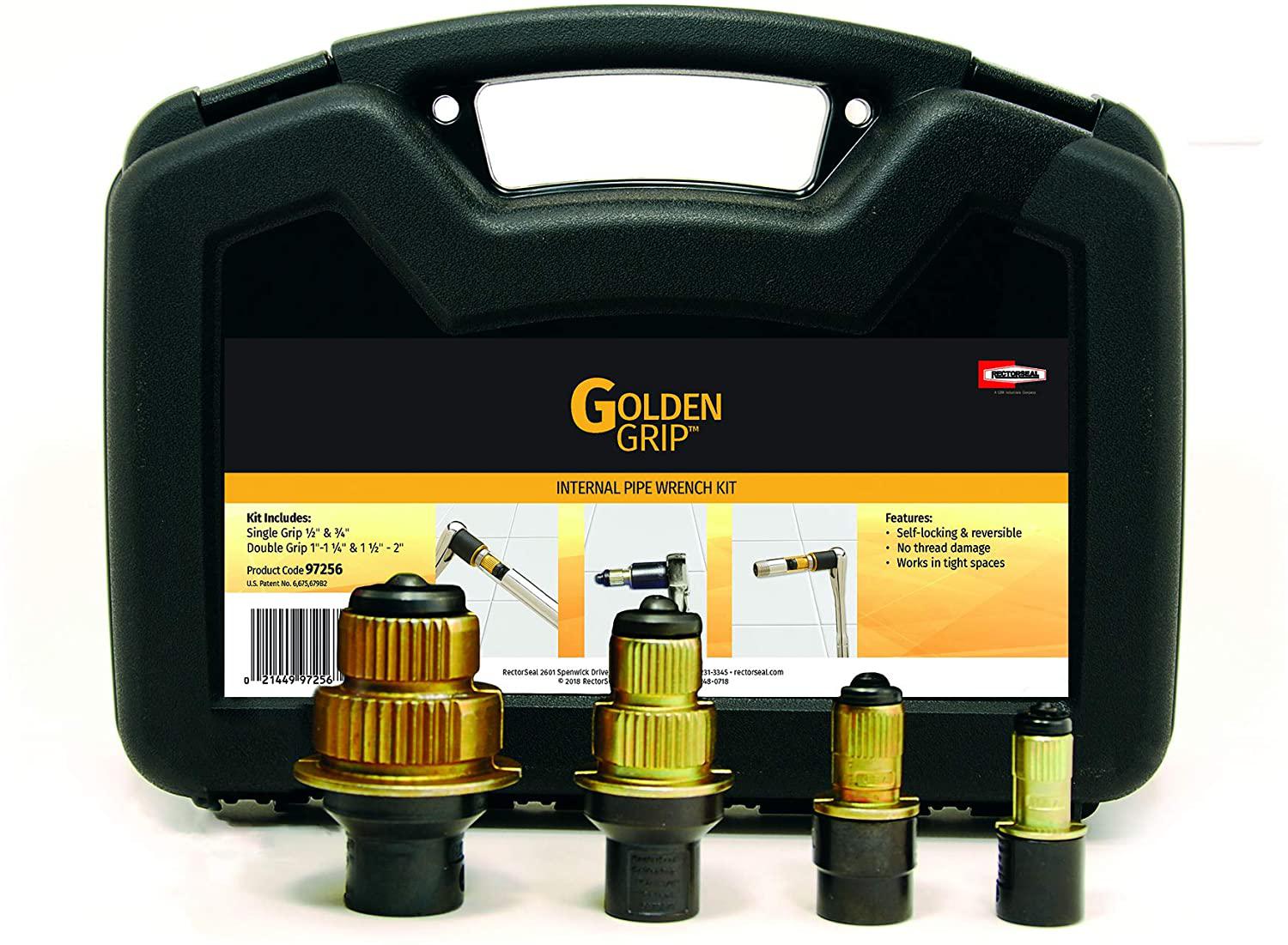 Rectorseal 97256 Goldengrip Internal Pipe Wrench Set