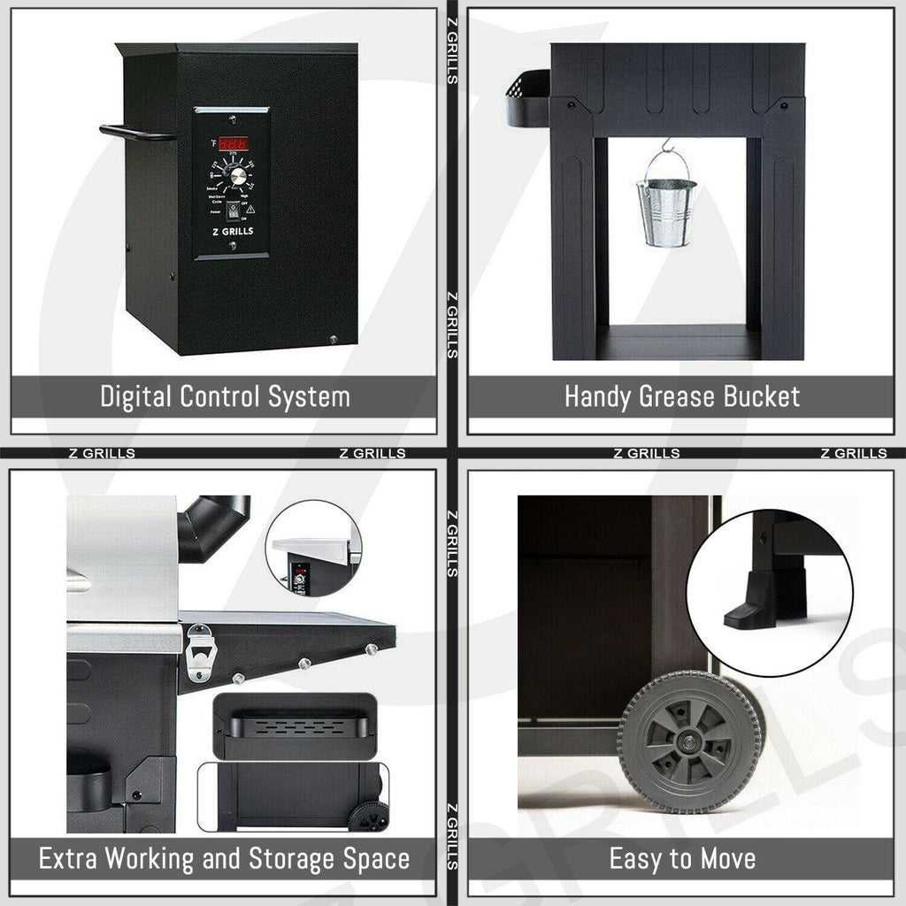 ZPG-L6002E Outdoor CooPellet Grill BBQ Smoker Digital Control