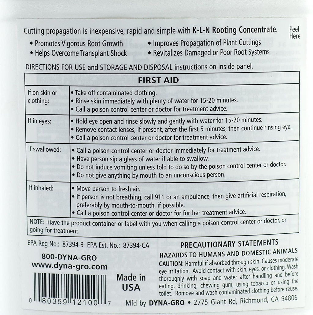 Dyna-Gro 726537 Liquid K-L-N Rooting Concentrate, 1 Gallon