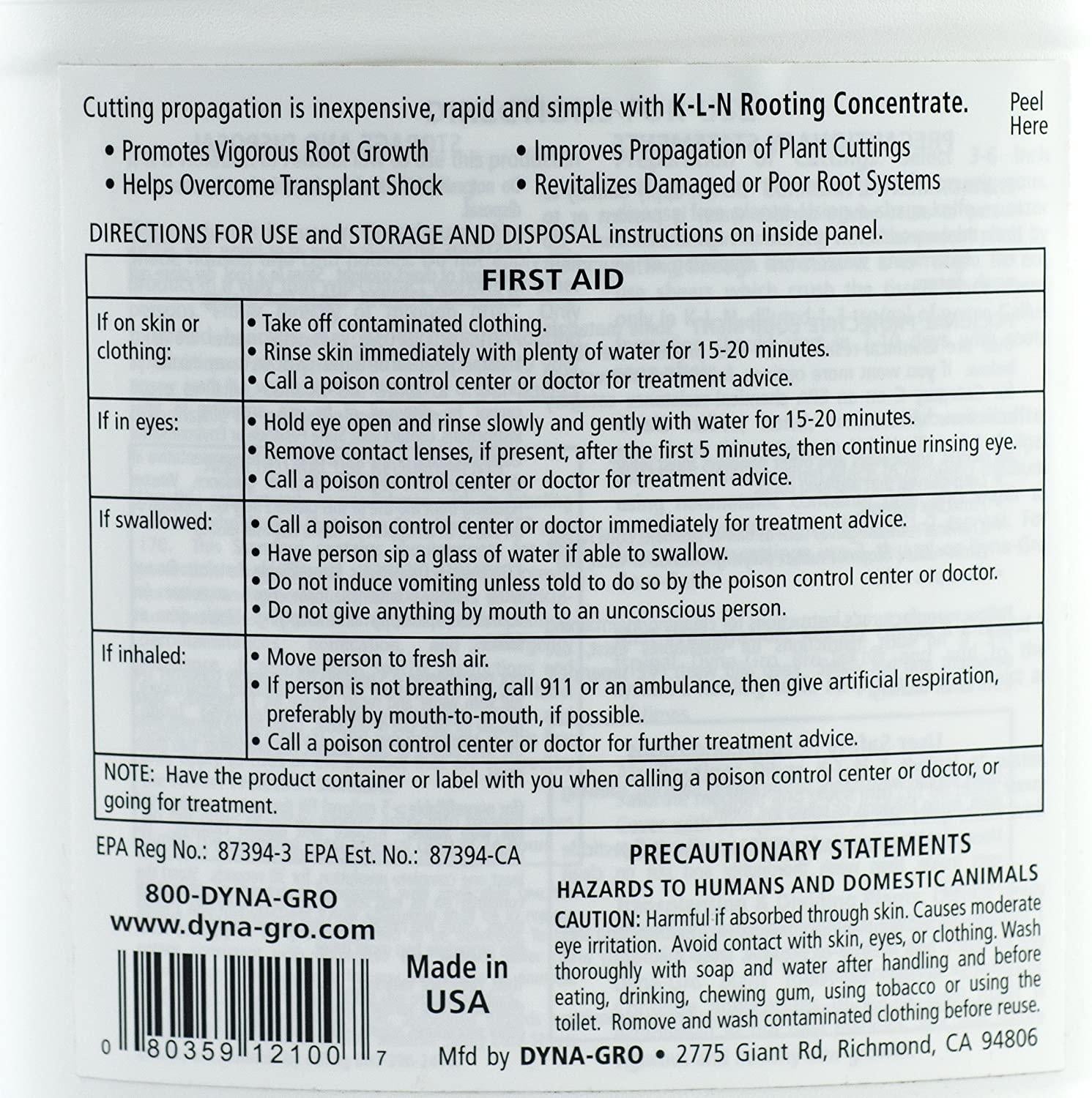 Dyna-Gro 726537 Liquid K-L-N Rooting Concentrate, 1 Gallon