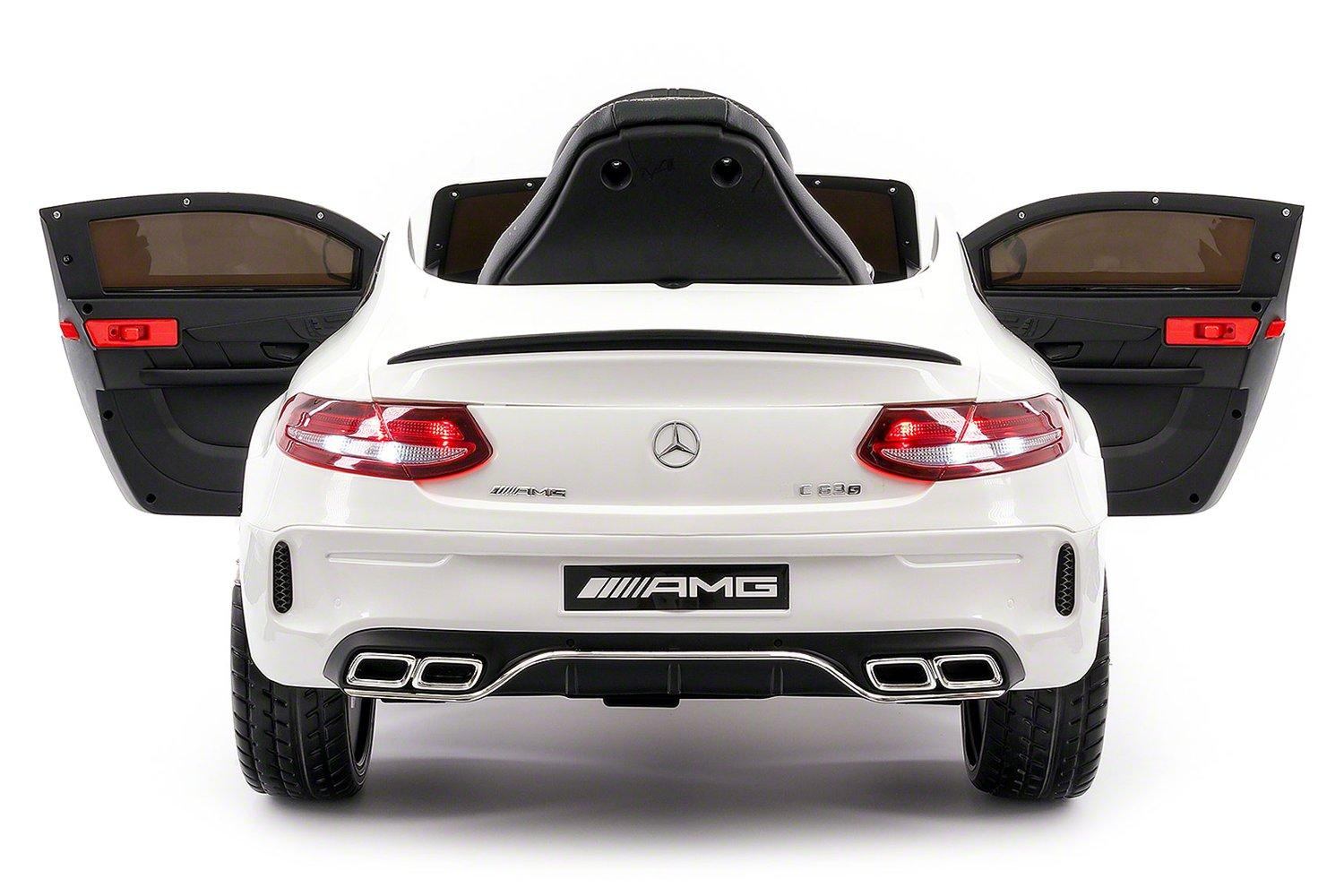 2021 Mercedes Benz Kids Ride On Car 12V Licensed Electric Cars Motorized Vehicles for Boys, Remote Control, Leather Seat, Music, Horn