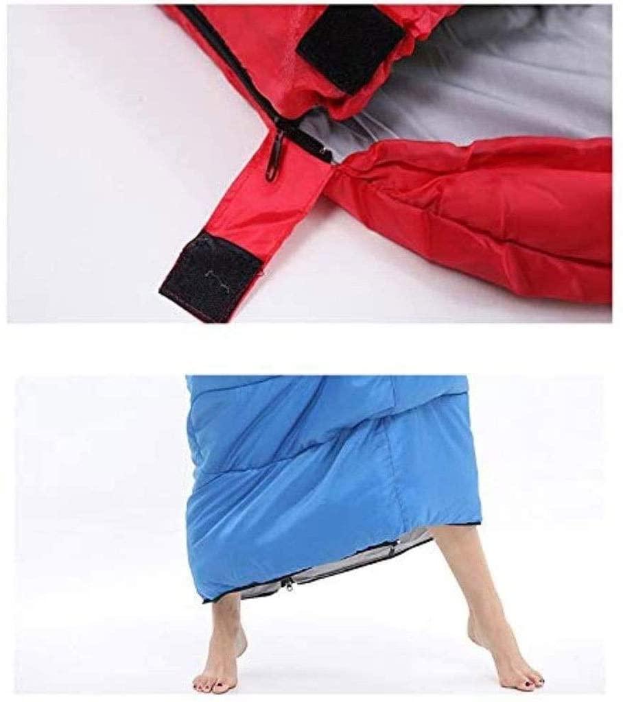 SKR FSGHJJKN Cotton Hollow Cotton Sleeping Bags for Camping, 3-Season Warm and Comfortable Adult Sleeping Bag