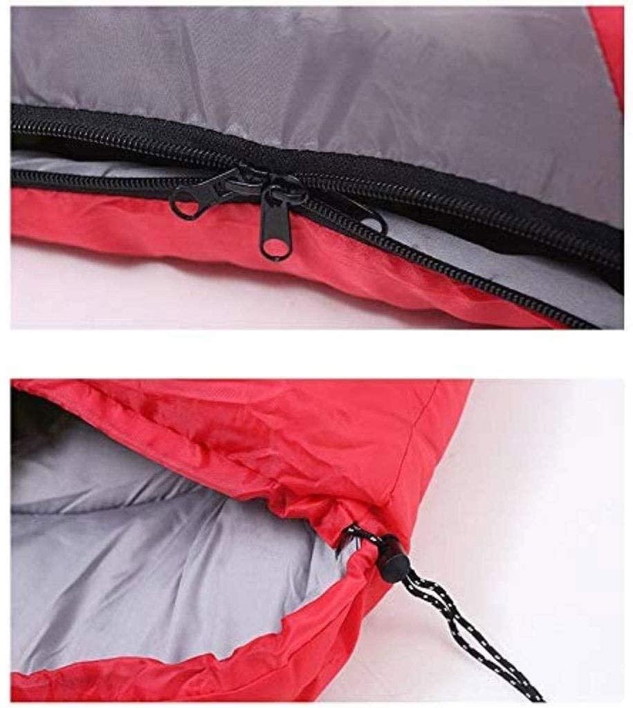 SKR FSGHJJKN Cotton Hollow Cotton Sleeping Bags for Camping, 3-Season Warm and Comfortable Adult Sleeping Bag