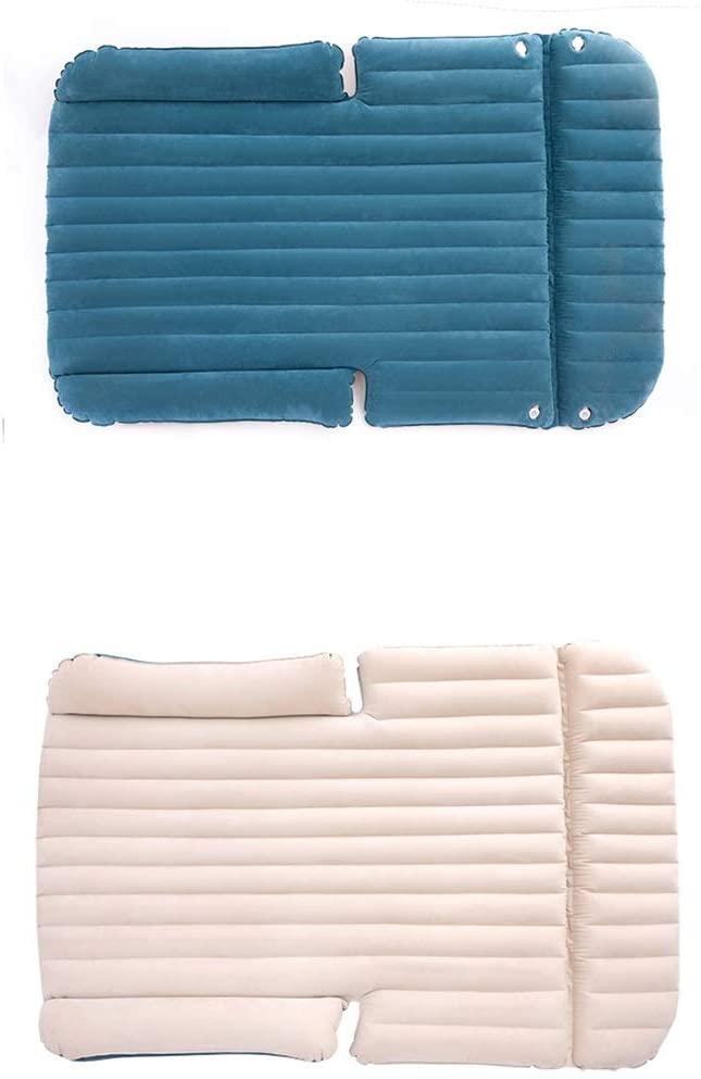 SUV Car Travel Bed 4/6 Air Cushion Bed, Double-Sided Thick FlocEnvironmental Protection Material Car Rear Air Mattress, Car Sleeping Pad, Self-Driving Travel Supplies