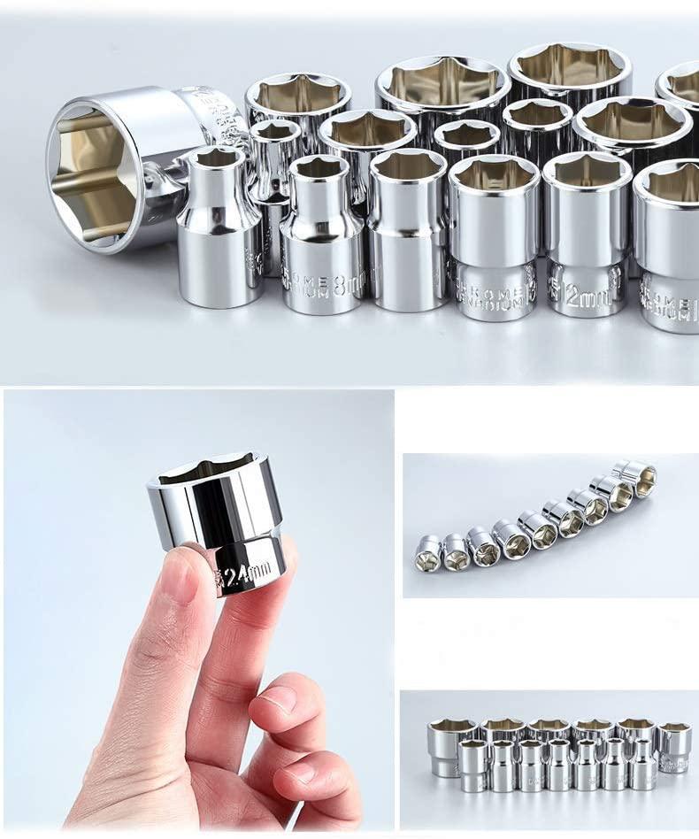 FMOBSLBBZY Car Repair Tool Ratchet Torque Wrench Spanner Screwdriver Socket Set Combo Tools Kit Bicycle Auto Repairing Tool Mechanic Tool,Hand Tool Sets
