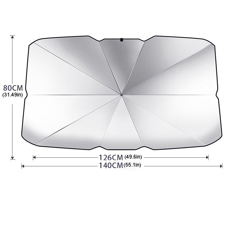 Protect Your Car from the Sun with this Portable, Foldable Car Windshield Sunshade!