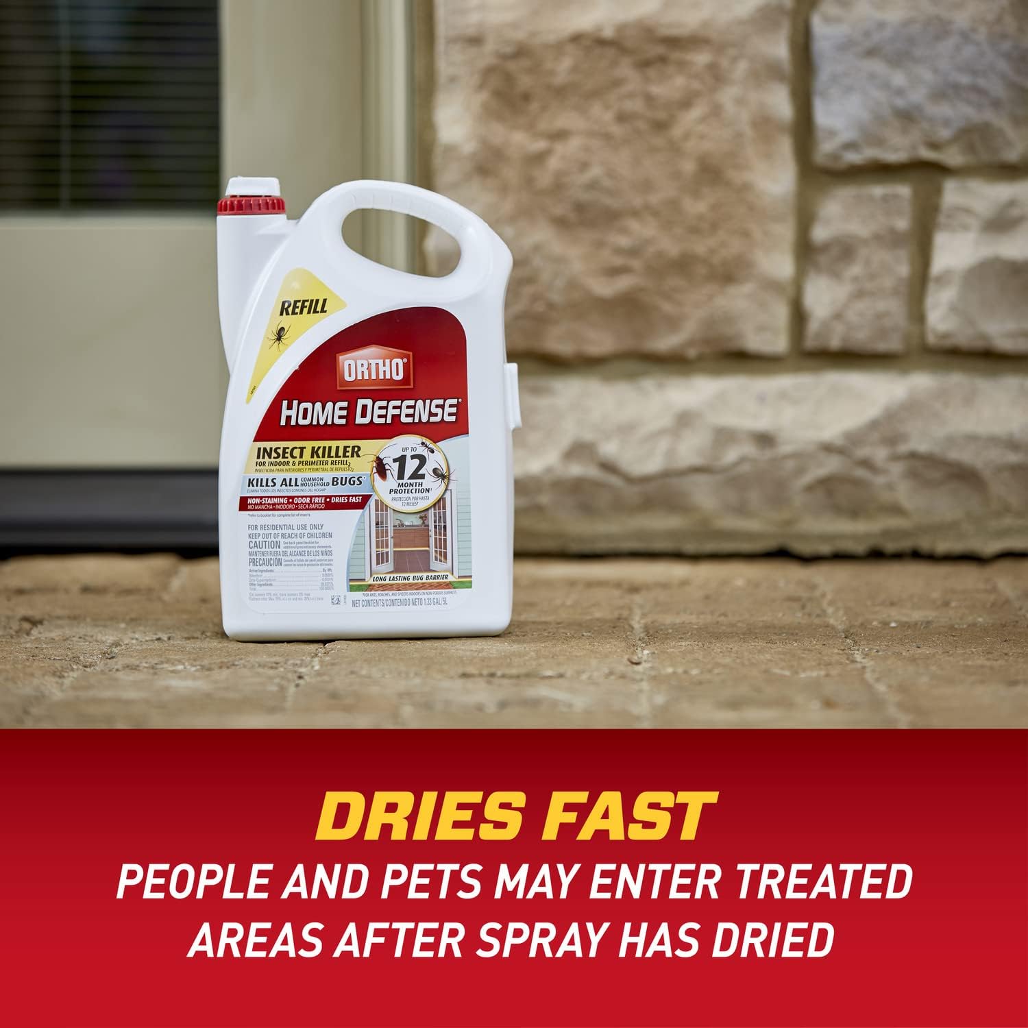 Ortho Home Defense Insect Killer for Indoor &amp; Perimeter Refill, 1.33 GAL, 1 Pack