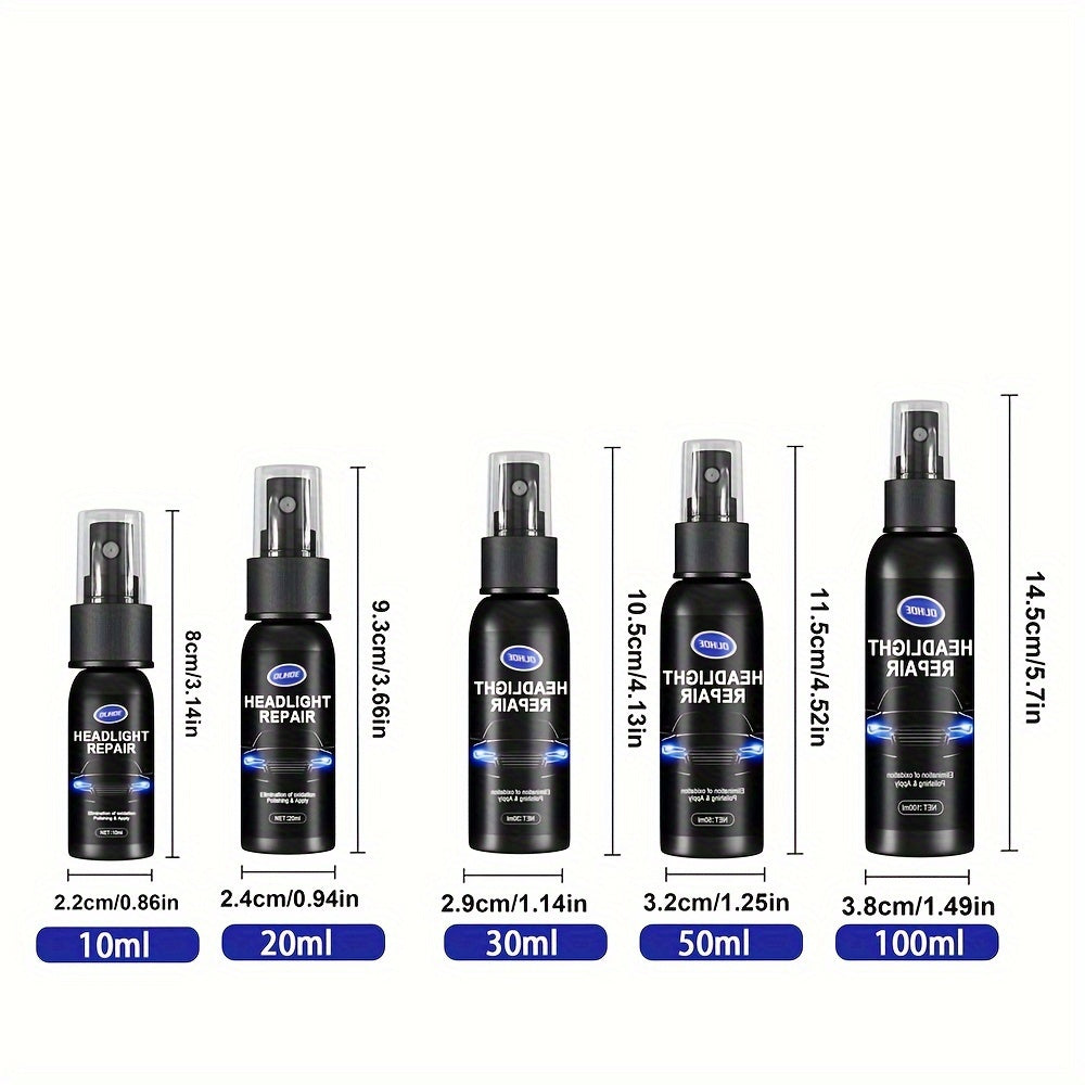 Car Headlight Polishing Agent, Scratch Remover Repair Fluid Headlight Renewal Polish And Maintenance Liquid Kit Auto Accessories
