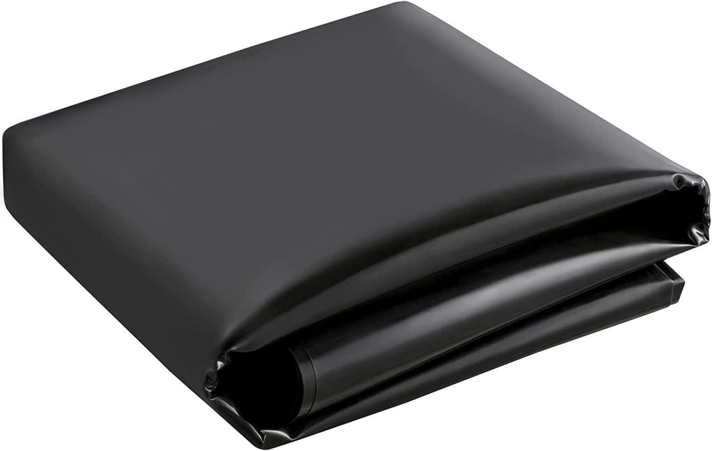 Pond Liner, 16.4x19.7ft, 20 Mil Pond Liners for Outdoor Ponds, HDPE Pond Underlayment for Fountain, Small Pond, Fishpond, Waterfall, Water Garden, Black
