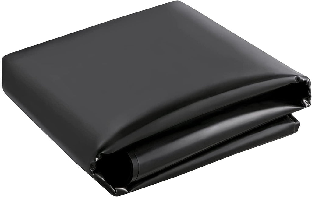 Pond Liner, 16.4x19.7ft, 20 Mil Pond Liners for Outdoor Ponds, HDPE Pond Underlayment for Fountain, Small Pond, Fishpond, Waterfall, Water Garden, Black