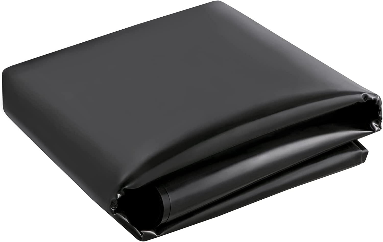 Pond Liner, 16.4x19.7ft, 20 Mil Pond Liners for Outdoor Ponds, HDPE Pond Underlayment for Fountain, Small Pond, Fishpond, Waterfall, Water Garden, Black