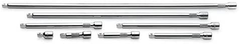 SK 4539 8 Piece 3/8-Inch Drive 1-1/2-Inch, 3-Inch, 4-Inch, 6-Inch, 8-Inch, 10-Inch, 18-Inch and 24-Inch Wobble Extension Set