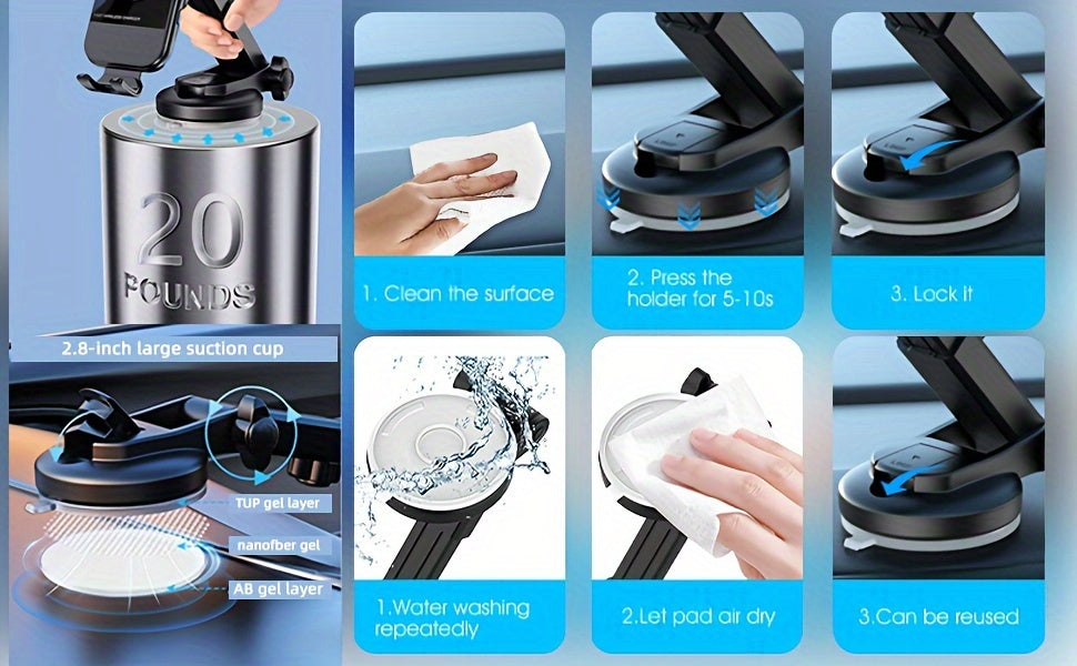 Wireless Car Charger, 15W Qi Fast Charging Auto Clamping Car Charger Phone Mount, Dashboard Air Vent Phone Holder, For  14/13/12/11/X, For Samsung For Galaxy S22+/S21/S10/Note 20