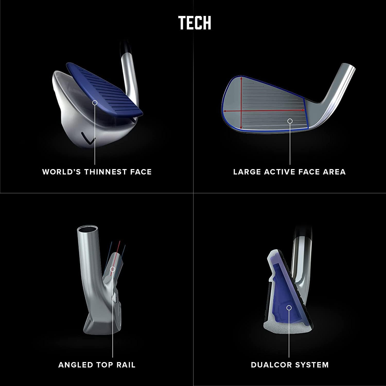 PXG 2021 0211 DC Iron Set in 4, 5 or 6 Thru Pitching Wedor 4, 5 or 6 Thru Gap Wedwith Steel or Graphite Shafts for Left or Right Handed Golfers