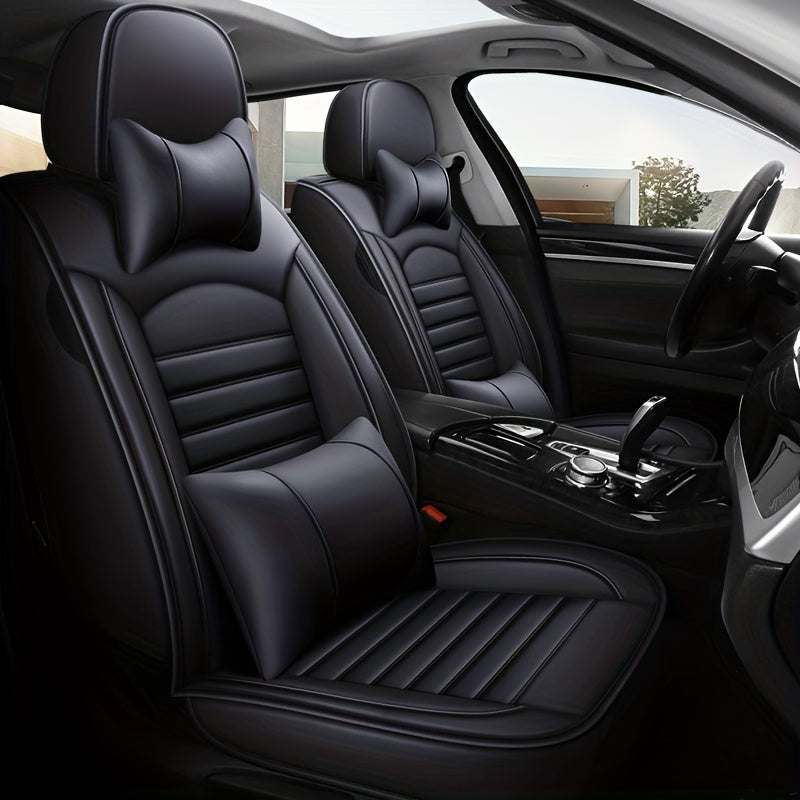 5 Seats Car Seat Cover Set, Four Seasons Universal Front Seat Cushion Car Seat Protector Car Seat Pad Cushion For Car Accessories