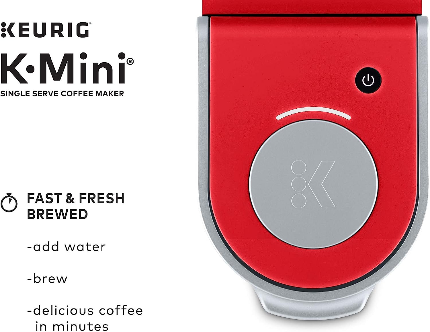 Keurig K-Mini Single Serve K-Cup Pod Coffee Maker, Poppy Red
