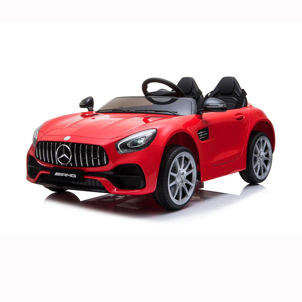 Toy Cars for Kids, Mercedes-Benz AMG GT Dual Motor Electric Power Cars Toys for 2-6 Year Old Boys Children 2 Seats 12V Ride on Car Christmas Birthday Gift for Kids Red
