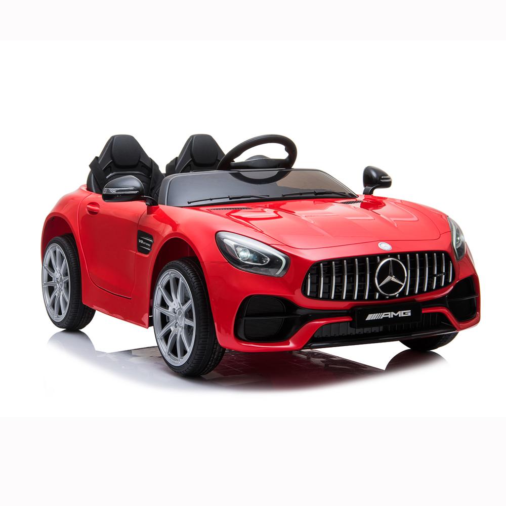 Toy Cars for Kids, Mercedes-Benz AMG GT Dual Motor Electric Power Cars Toys for 2-6 Year Old Boys Children 2 Seats 12V Ride on Car Christmas Birthday Gift for Kids Red
