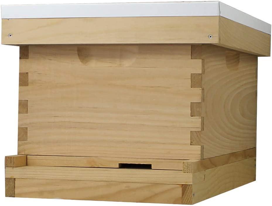 Amish Made in USA Complete Langstroth Beehive - The Starter Kit (Full Hive with 1 Deep & Accessories)