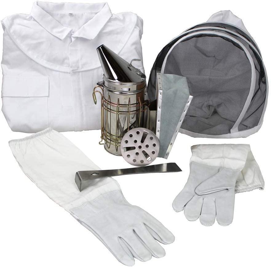 Amish Made in USA Complete Langstroth Beehive - The Starter Kit (Full Hive with 1 Deep & Accessories)