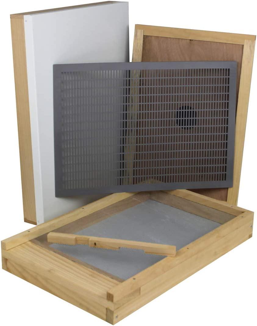 Amish Made in USA Complete Langstroth Beehive - The Starter Kit (Full Hive with 1 Deep & Accessories)