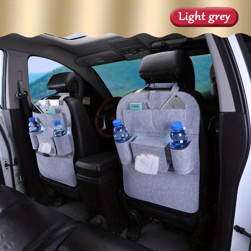 1pc Car Back Seat Organizers, StoraPockets Kick Mats Car Back Seat Protectors Tissue Boxcup Holder Laptop Table Car Eating Tray For ParOnly