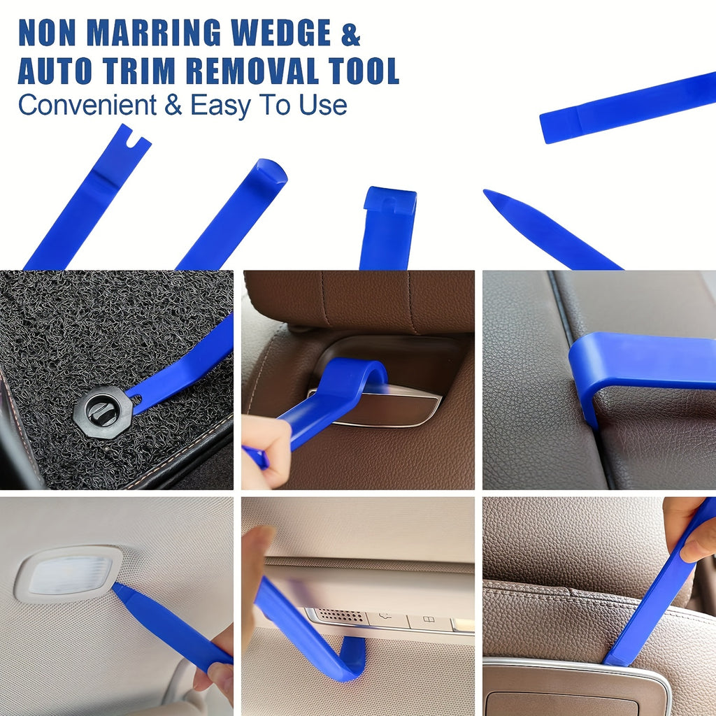 Car Repair Tool Kit Portable Automotive Tool Set  With Carrying Bag For Cars &amp; Trucks  Professional Emergency Car Tools Door Dent Repair Tool