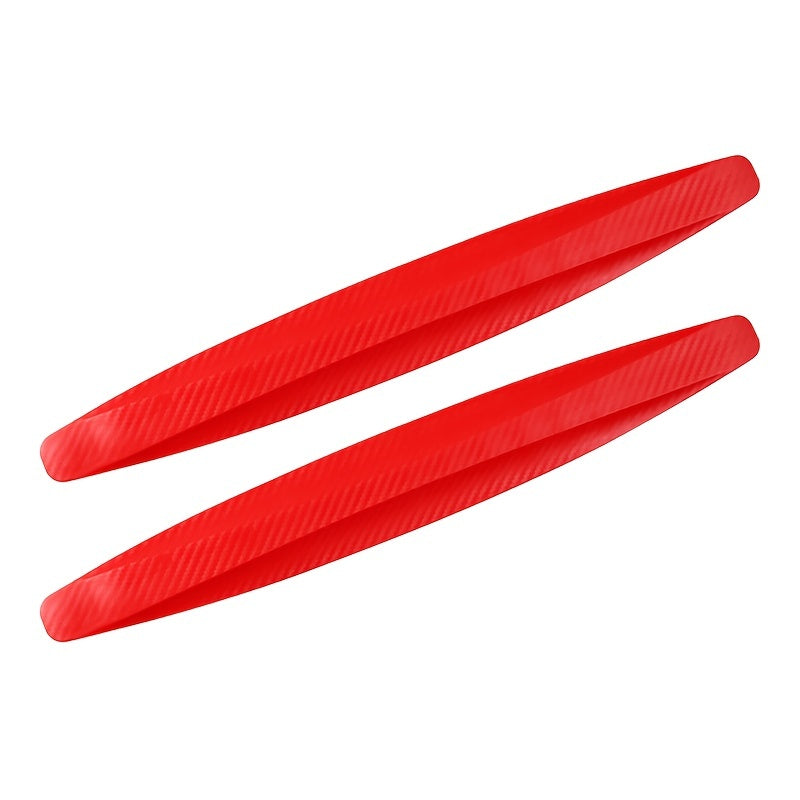 2PCS Universal Anti-Collision Protector, Rubber Car Front And Rear Corner Bumper Guard Lip Anti-Scratch Strips Sticker Car Product Accessories