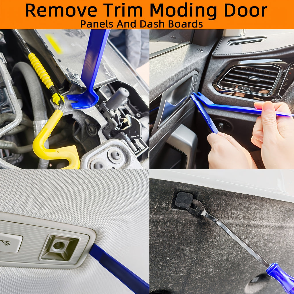 Universal Car Interior Removal Tool Kit,  Pry Tool Kit For Removing Door Cleats And Audio Dashboard