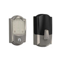 Camelot Satin Nickel Encode Electronic Touchscreen Door Deadbolt Alarmed Lock