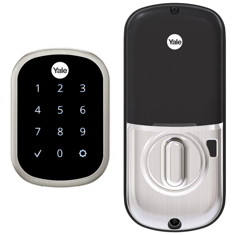 Assure Lock SL Satin Nickel Thumbturn Deadbolt with Slim Touchscreen Keypad