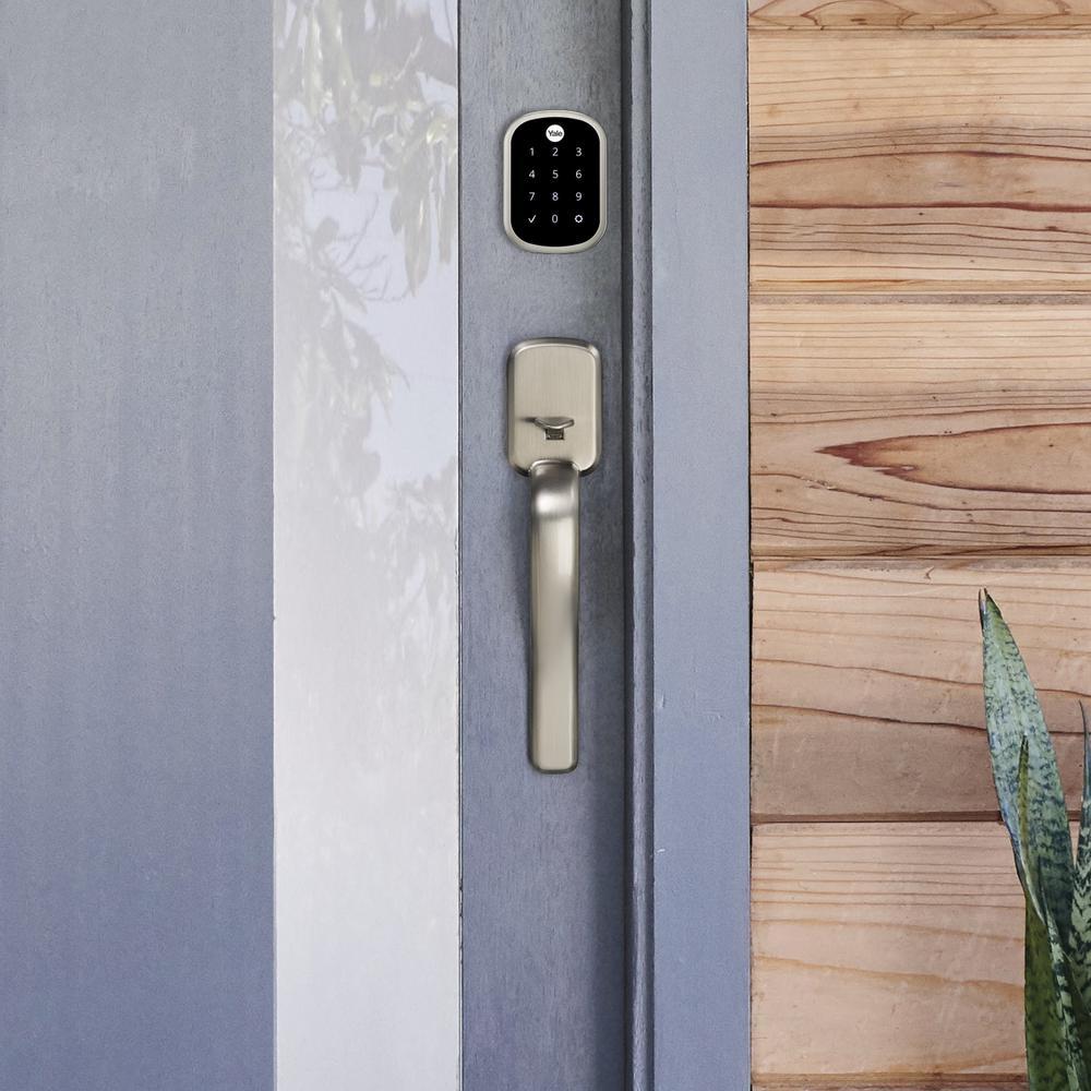 Assure Lock SL Satin Nickel Thumbturn Deadbolt with Slim Touchscreen Keypad