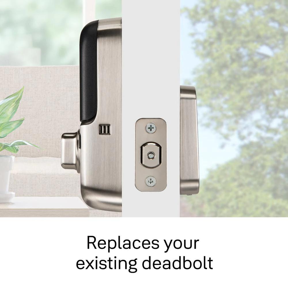 Assure Lock SL Satin Nickel Thumbturn Deadbolt with Slim Touchscreen Keypad