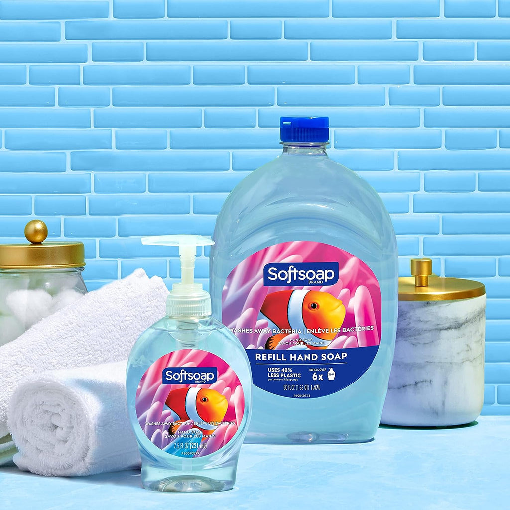 Softsoap Liquid Hand Soap, Aquarium Series - 7.5 Fl Oz (Pack of 6)