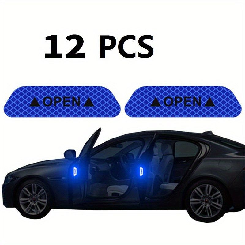 Boost Your Car's Safety &amp; Visibility With 4PCS Reflective Stickers!