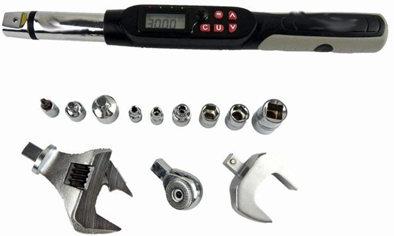 Wrench Metric Wrench Set LarMetric Wrench Set 2% Accuracy 1-340N.m Adjustable Professional Electronic Digital Torque Wrench for Repair and Maintenance Hand Tools (Color : 1.5 30N.m 9x12)