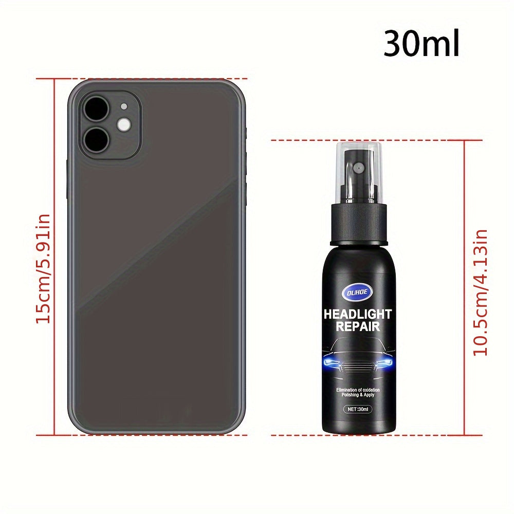 Car Headlight Polishing Agent, Scratch Remover Repair Fluid Headlight Renewal Polish And Maintenance Liquid Kit Auto Accessories