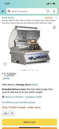 3 Drop in Gas Grill