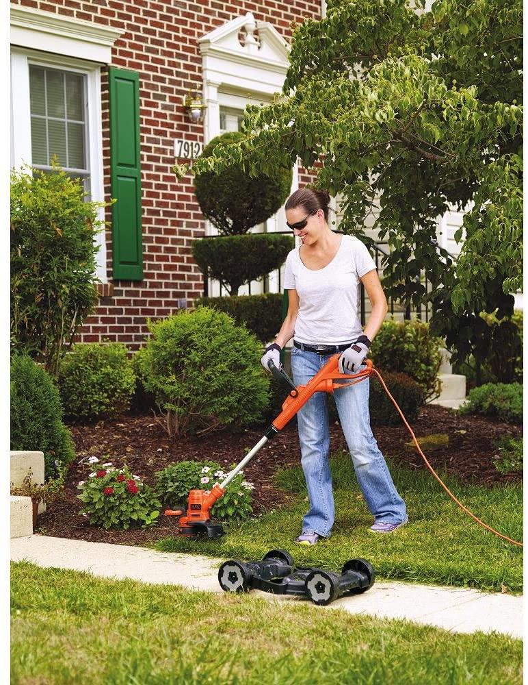 BLACK+DECKER 3-in-1 String Trimmer/Edger & Lawn Mower, 6.5-Amp, 12-Inch with Easy-Fit All Purpose Glove (MTE912 & BD505L)