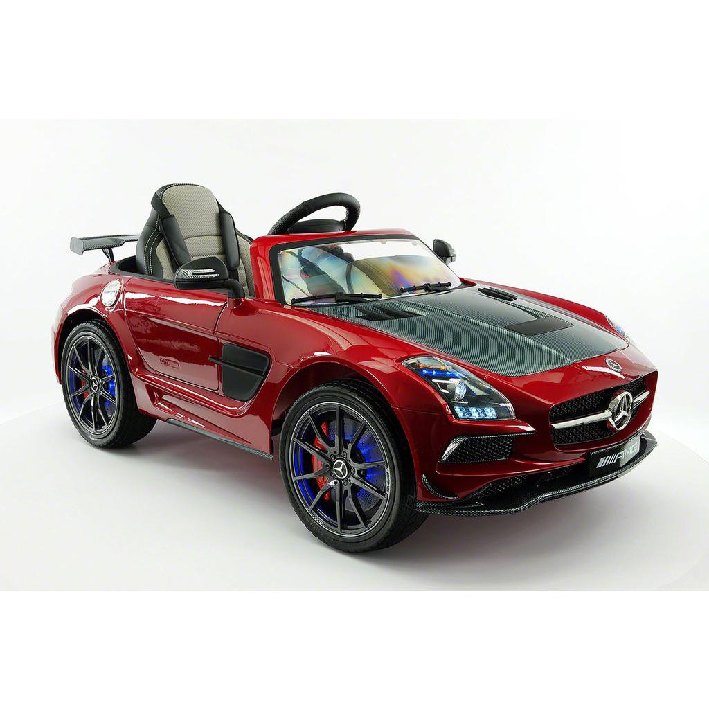 2023 LICENSED MERCEDES SLS AMG EDITION,ELECTRIC KIDS RIDE-ON CAR,GIRLS&amp;BOYS,3-6 YEARS,MP3+MP4 LCD ENTERTAINMENT SYSTEM,RUBBER TIRES,LEATHER SEAT,LED BODY TRIM,PARENTAL REMOTE|CHERRY RED METALLIC