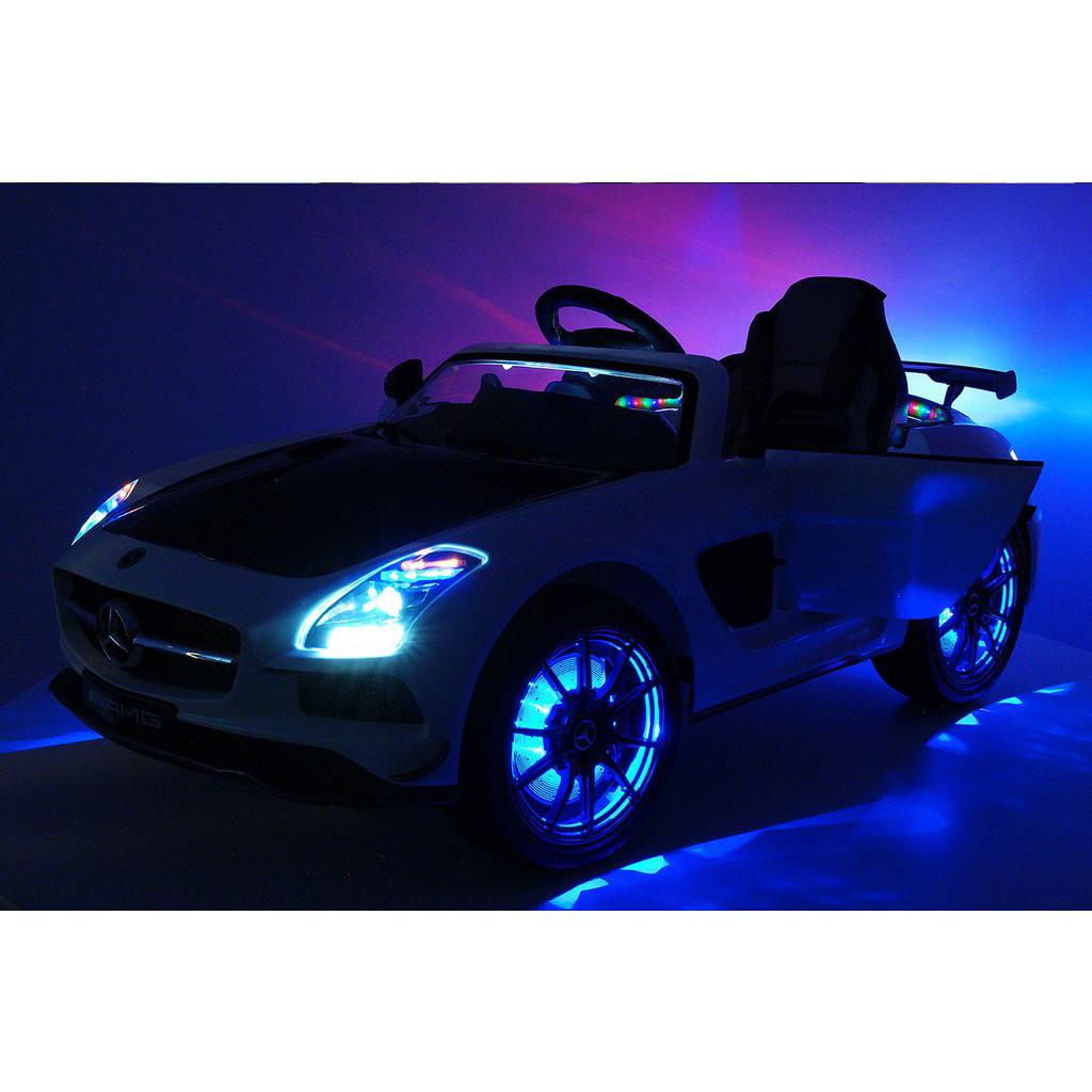 2023 LICENSED MERCEDES SLS AMG EDITION,ELECTRIC KIDS RIDE-ON CAR,GIRLS&amp;BOYS,3-6 YEARS,MP3+MP4 LCD ENTERTAINMENT SYSTEM,RUBBER TIRES,LEATHER SEAT,LED BODY TRIM,PARENTAL REMOTE|CHERRY RED METALLIC