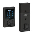 Century Matte Black Connect Smart Door Lock with Alarm